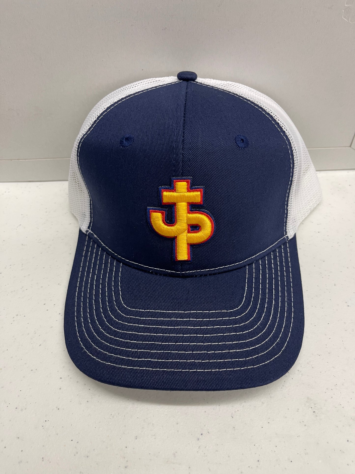 PJP 709 Navy Snap Back Hat Gold Logo
