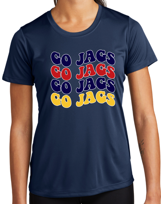 PJP 108 Go Jags Ladies Poly Shirt