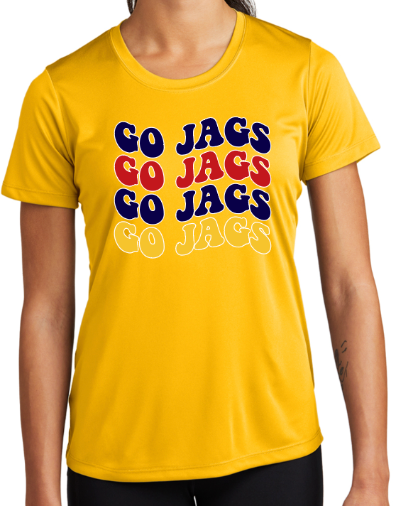 PJP 108 Go Jags Ladies Poly Shirt