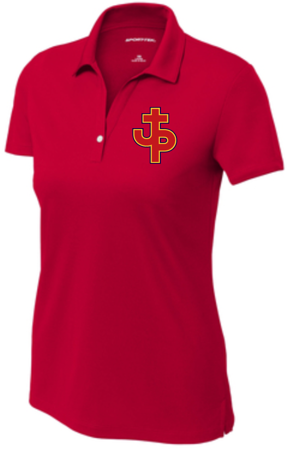 PJP 605 Ladies Polo Red Logo