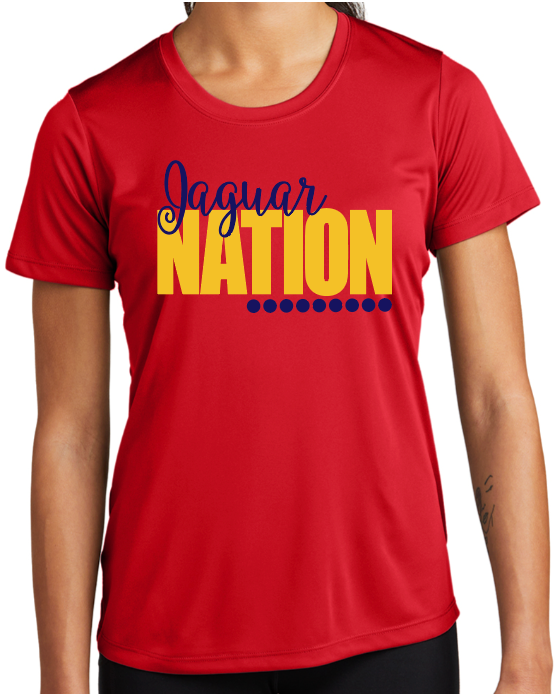 PJP 110 Jaguar Nation Ladies Poly Shirt