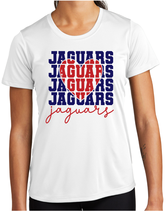 PJP Jaguars Heart Ladies T-Shirt