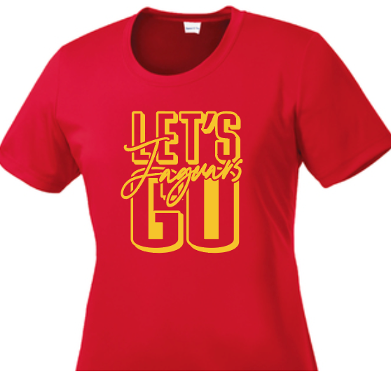 PJP 123 Go Jaguars Ladies Poly T Shirt