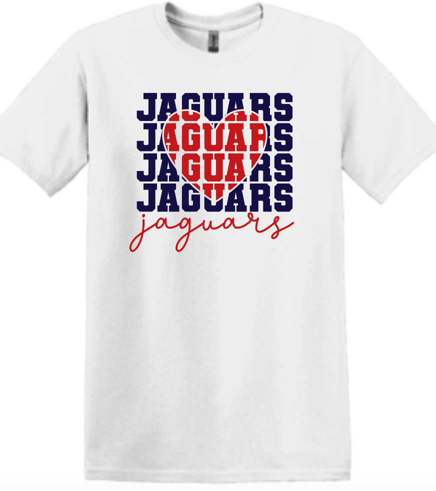 PJP 205 Jaguars Heart Unisex T-Shirt