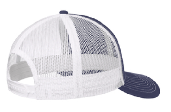 PJP 710 Navy Snap back Hat Red Logo