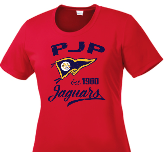 PJP 135 PJP Pennant Ladies Poly T Shirt