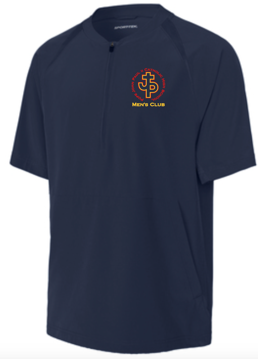 Mens Club Sport-Tek® 1/2-Zip Short Sleeve Jacket
