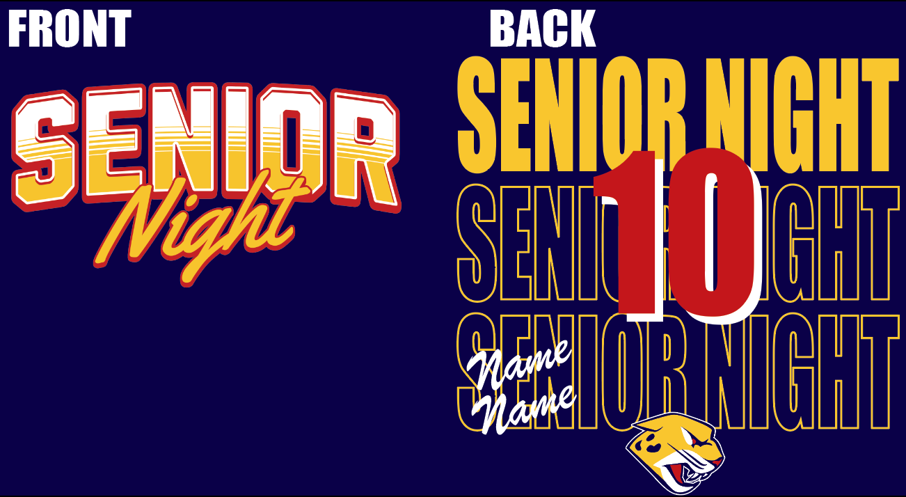 Custom Player / Name Senior Night