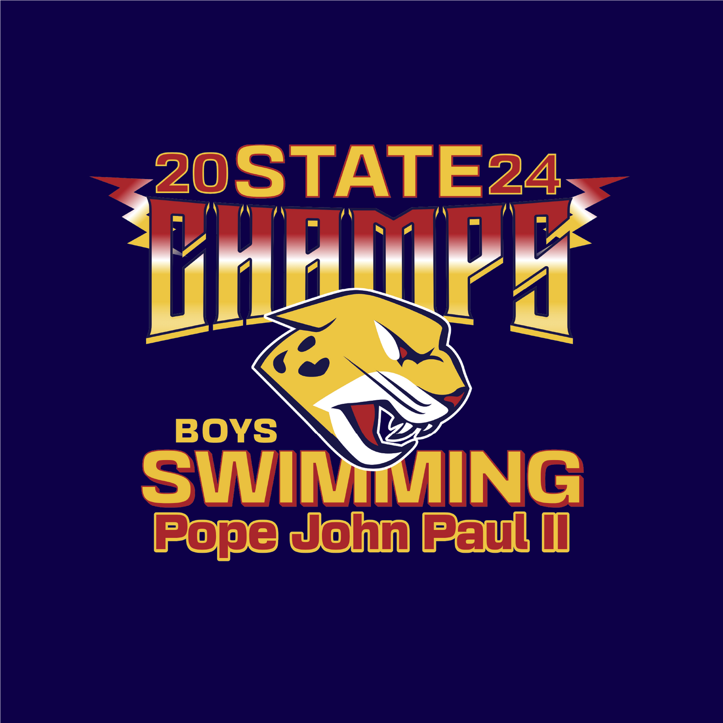 2024 Boys State Champions Gear (SWIMMING) Unisex