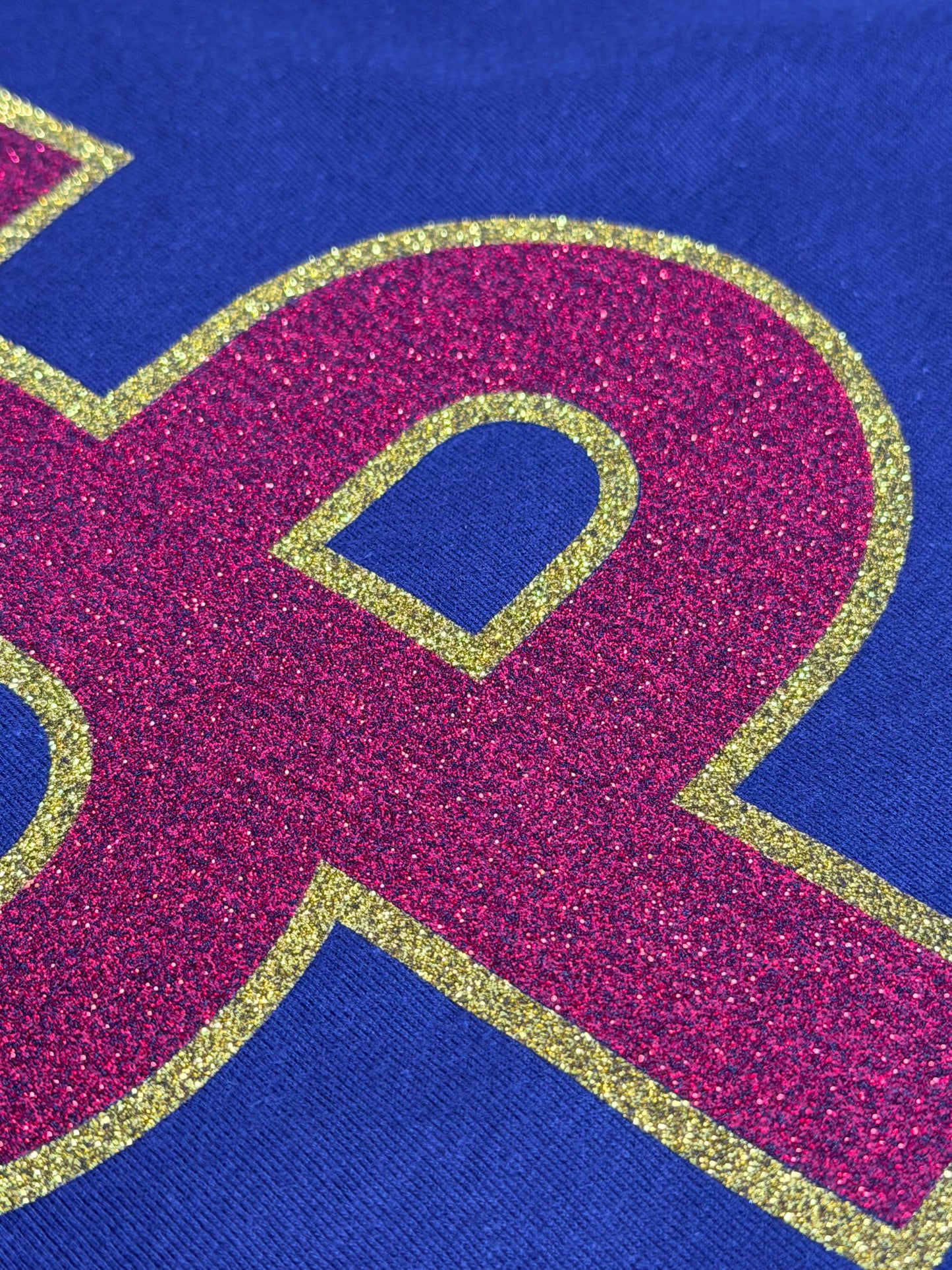 PJP JP Glitter Logo Red and Gold