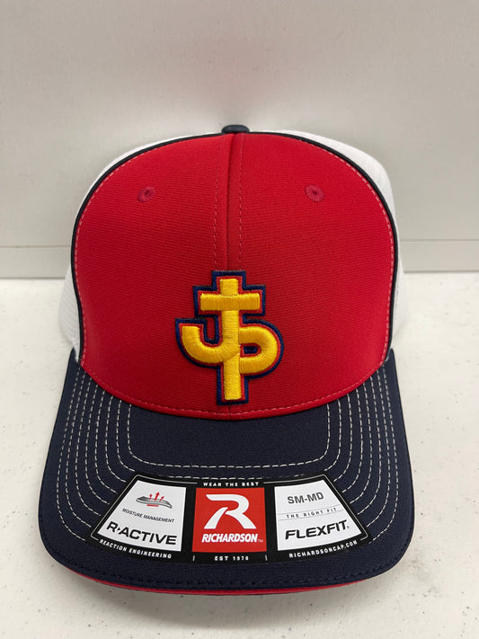 PJP 704 Tri Color Fitted Hat Gold Logo