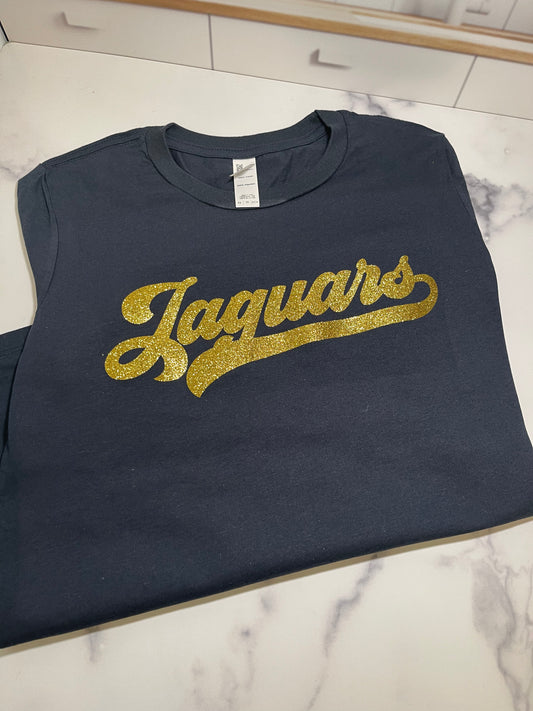 PJP Jaguars Glitter Logo Gold